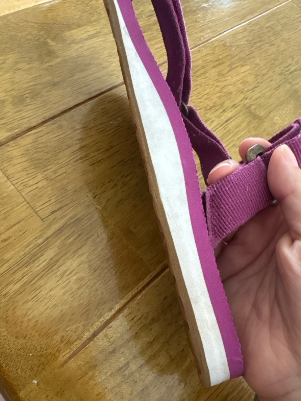 Teva Magenta Sport Sandals | Adjustable Straps | Comfy Summer Slides - Picture 5 of 7